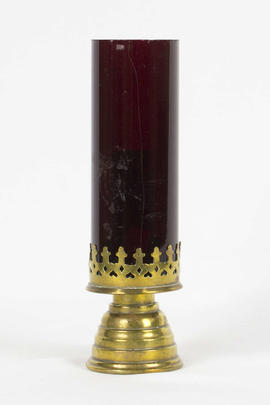 H-197 - Castiçal de haste móvel com vidro vermelho  (4)