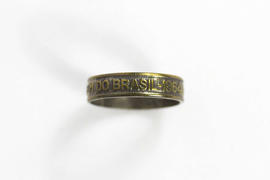 H-172 - Aliança com inscrição -Dei Ouro para o Bem de São Paulo - 4